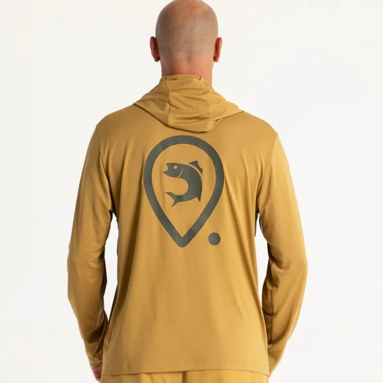 Tee Shirt Manches Longues Homme Adventer & Fishing Golon Anti Uv - Jaune