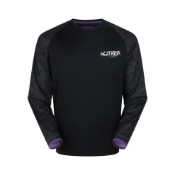 Tee Shirt Manches Longues Homme Wychwood Agitator Jersey Long Sleeve Uv - Noir