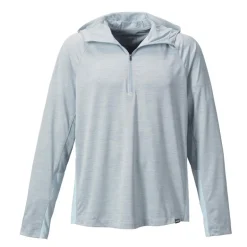 Tee Shirt Manches Longues Homme Orvis Avec Capuche Pro Sun - Bleu Clair