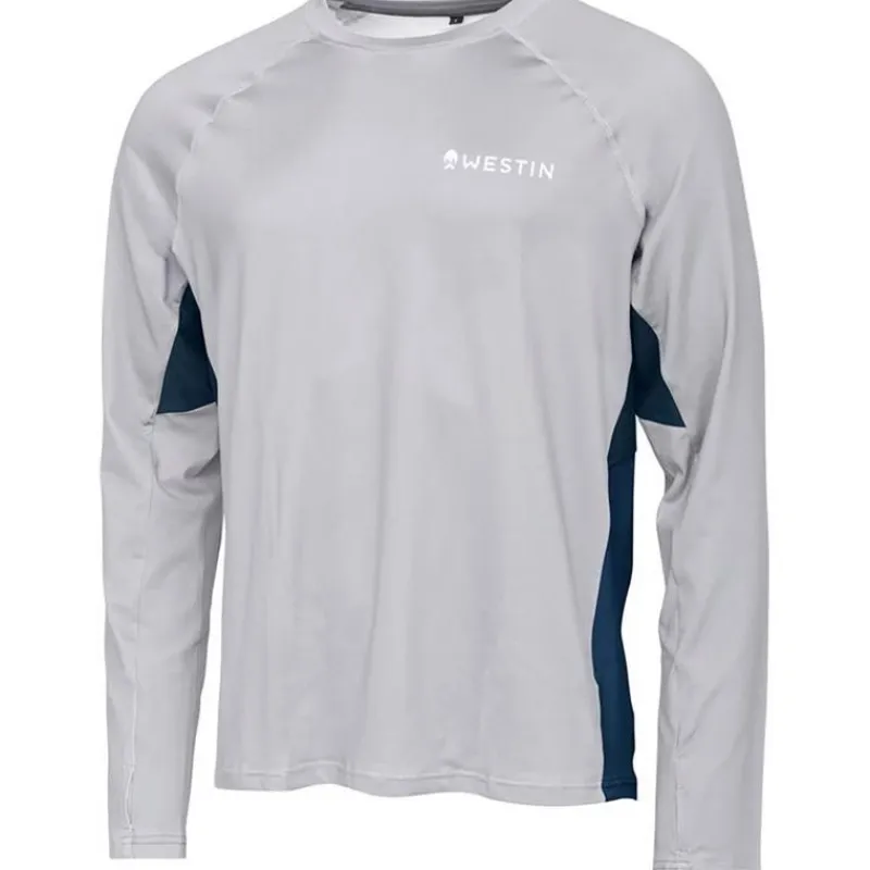 Westin Anti-Uv^Tee Shirt Manches Longues Homme Flats Upf Shirt - Mist Grey