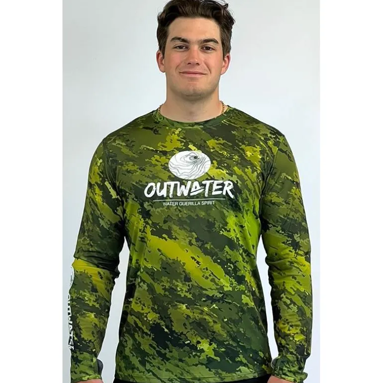 Tee Shirt Manches Longues Outwater Spreks - Green Forest