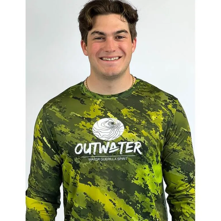 Tee Shirt Manches Longues Outwater Spreks - Green Forest