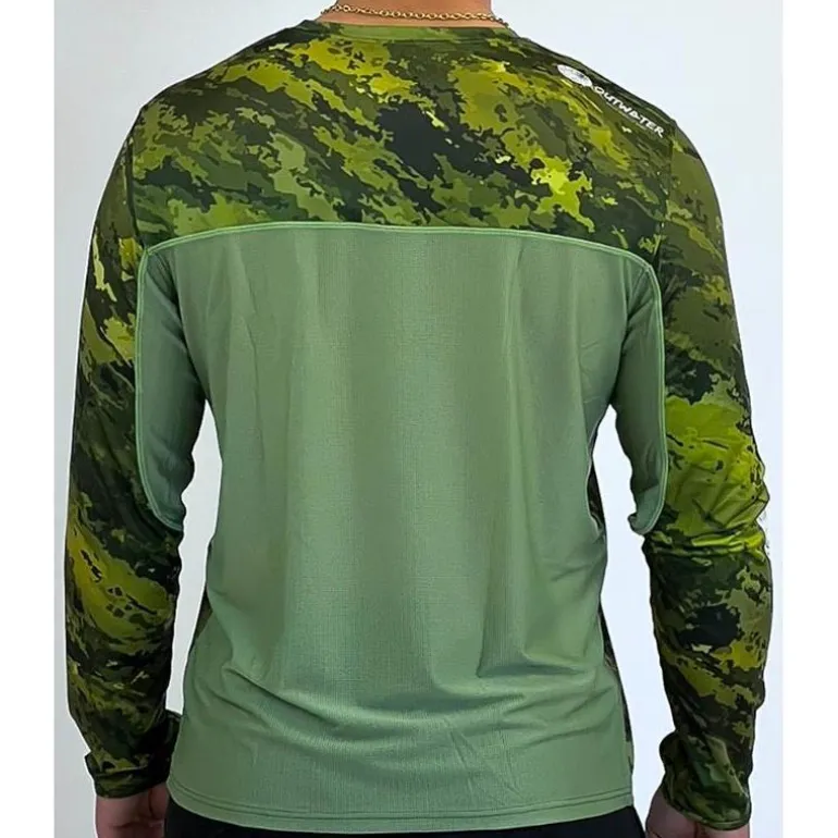 Tee Shirt Manches Longues Outwater Spreks - Green Forest