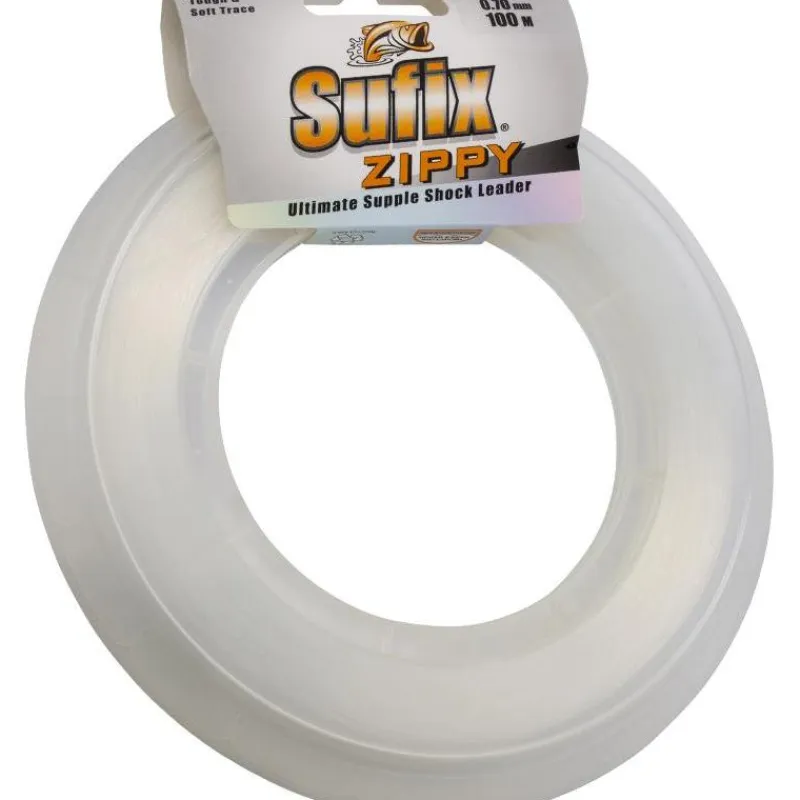 Sufix Fils - Tresses Carpe^Tete De Ligne Zippy Supple Shock Leader - 100M