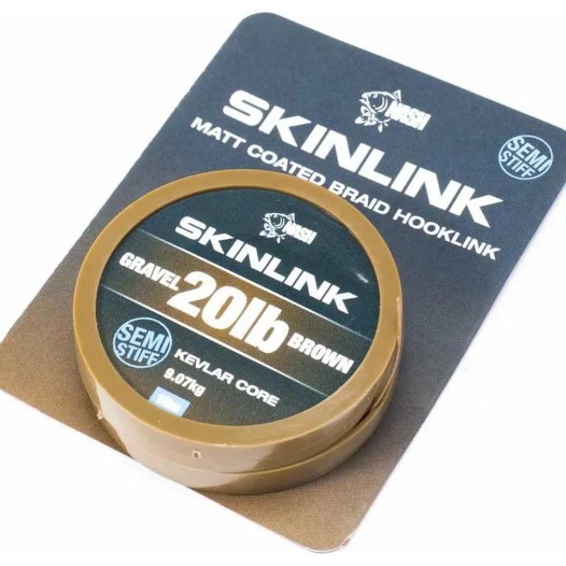 Nash Montages Carpe^Tresse A Bas De Ligne Skinlink Stiff - 10M