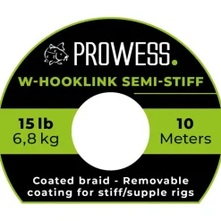 Tresse A Bas De Ligne Prowess W-Hooklink Semi-Stiff - 10M
