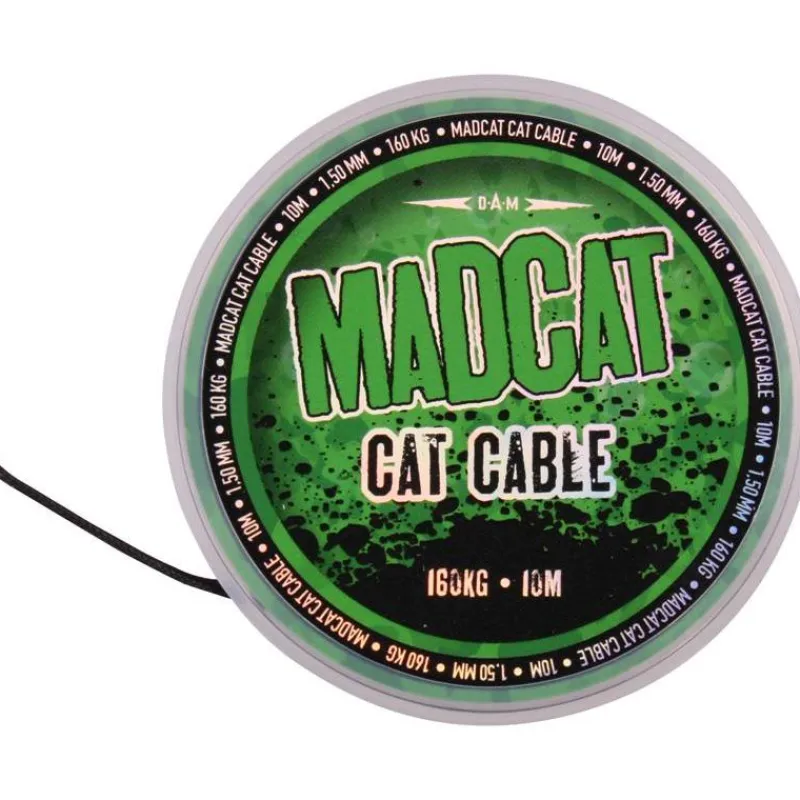 MadCat Montage Silure^Tresse A Bas De Ligne Silure Cat Cable - 10M