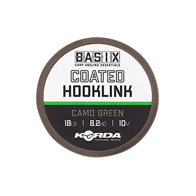 Korda Montages Carpe^Tresse À Bas De Ligne Basix Coated Hooklink - 10M