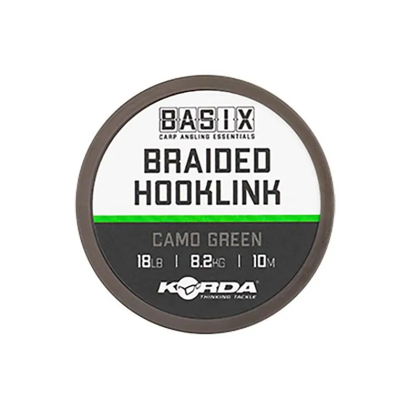 Korda Montages Carpe^Tresse À Bas De Ligne Basix Braided Hooklink - 10M