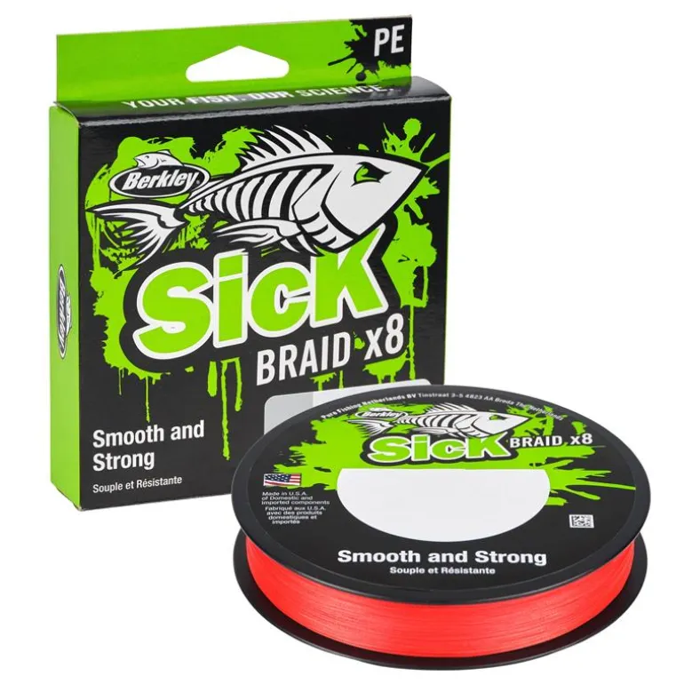Tresse Berkley Sick Braid Red - 150M