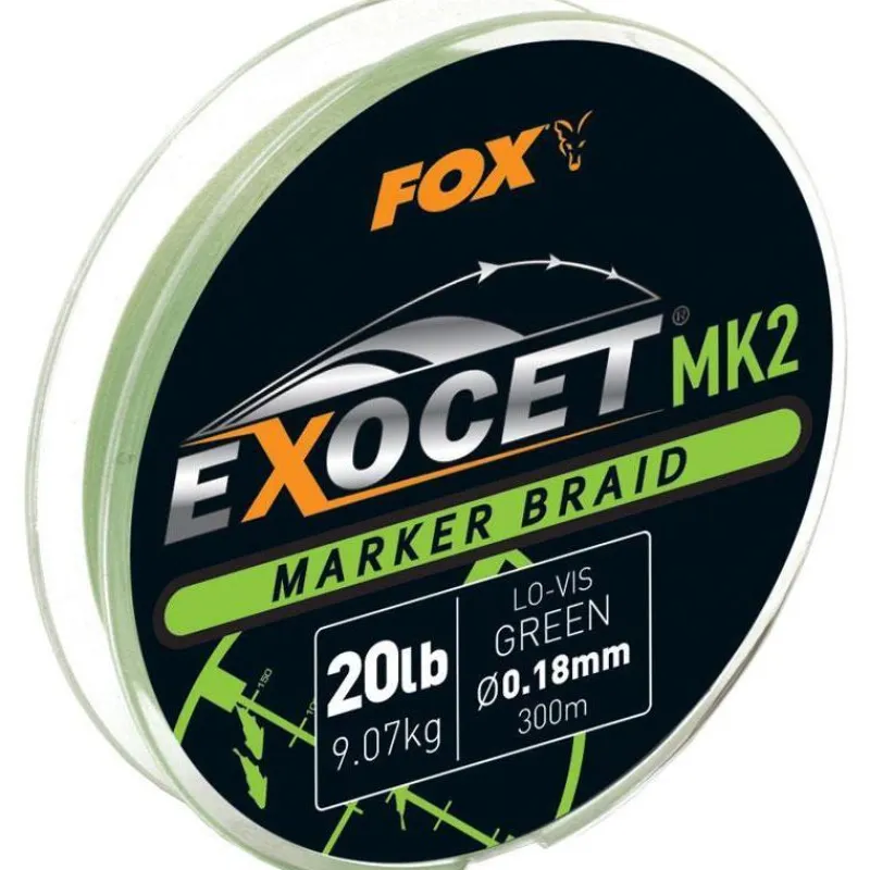 Fox Fils - Tresses Carpe^Tresse Carpe Exocet Mk2 Spod Braids 300M - Vert