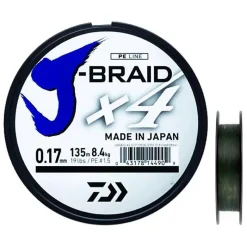 Daiwa Fils - Tresses Silure|Fils - Tresses - Bdl Carnassier^Tresse J Braid X4b Vert - 135M