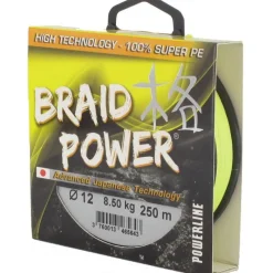 Powerline Fils - Tresses - Bdl Carnassier|Tresses - Fils - Bdl Mer^Tresse Braid Power - Jaune - 130M