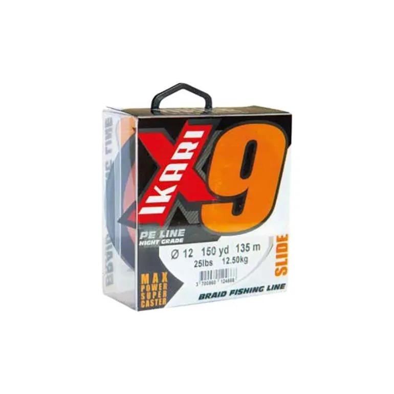 Tresse Powerline Ikari X9 Orange - 135M