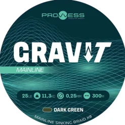 Tresse Prowess Gravi-T Mainline Braid X8 - 300M