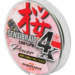 Sakura Fils - Tresses Carpe|Fils - Tresses - Bdl Carnassier^Tresse Sensibraid 4 Vert - 150M