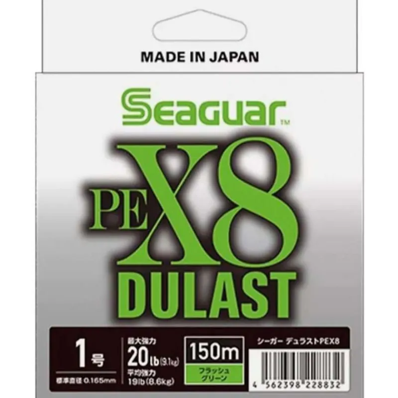 Seaguar Fils - Tresses - Bdl Carnassier|Tresses - Fils - Bdl Mer^Tresse Pe X8 Dulast Fluo Green - 150M