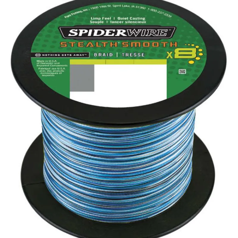 SpiderWire Fils - Tresses Carpe^Tresse Stealth Smooth 8 Blue Camo - 2000M