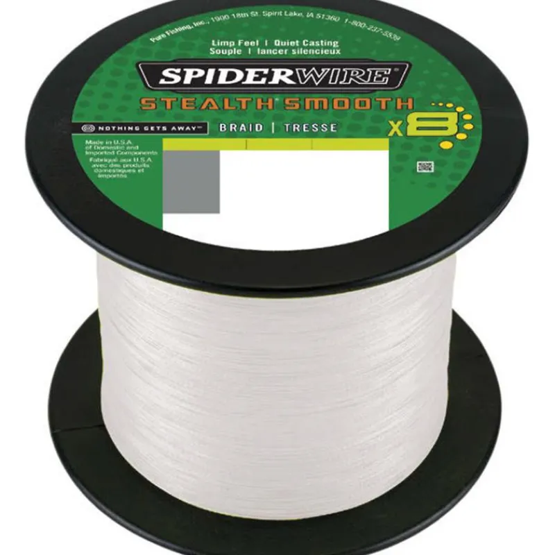 SpiderWire Fils - Tresses Carpe^Tresse Stealth Smooth 8 - Translucide - 2000M
