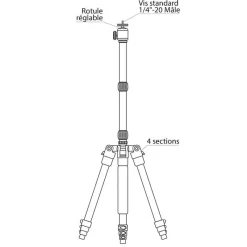 Deeper Propulsion Appâts^Trépied Optionnel Pour Fixation Amplificateur Wifi Et Smartphone