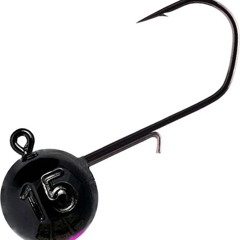Monkey Lures Têtes Plombées^Tête Plombée - Noir/Rose - Par 3