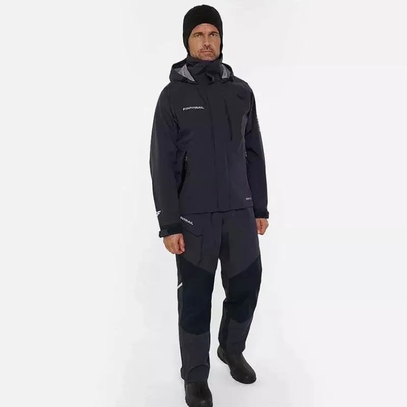 Finntrail Vestes De Pêche^Veste Homme Imperméable Excalibur - Dark Grey