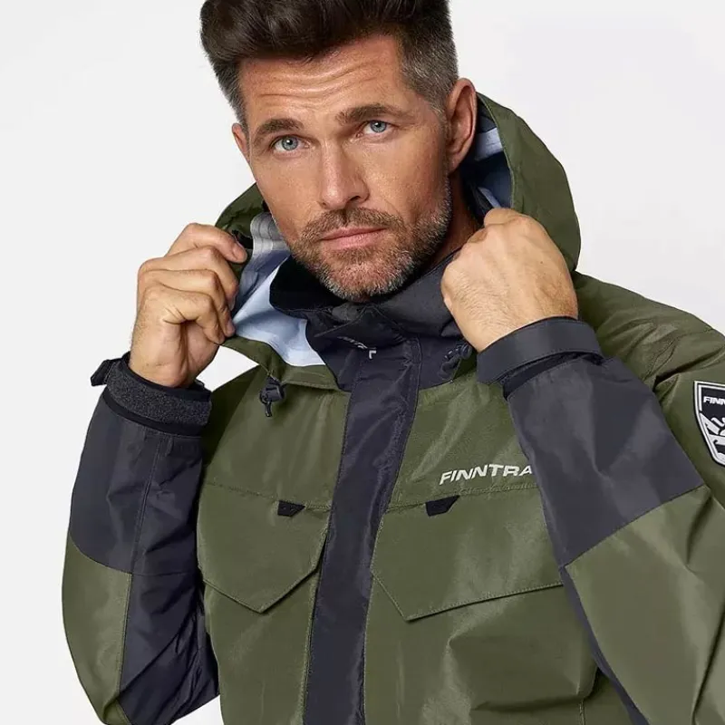 Finntrail Vestes De Pêche^Veste Homme Imperméable Coaster - Khaki