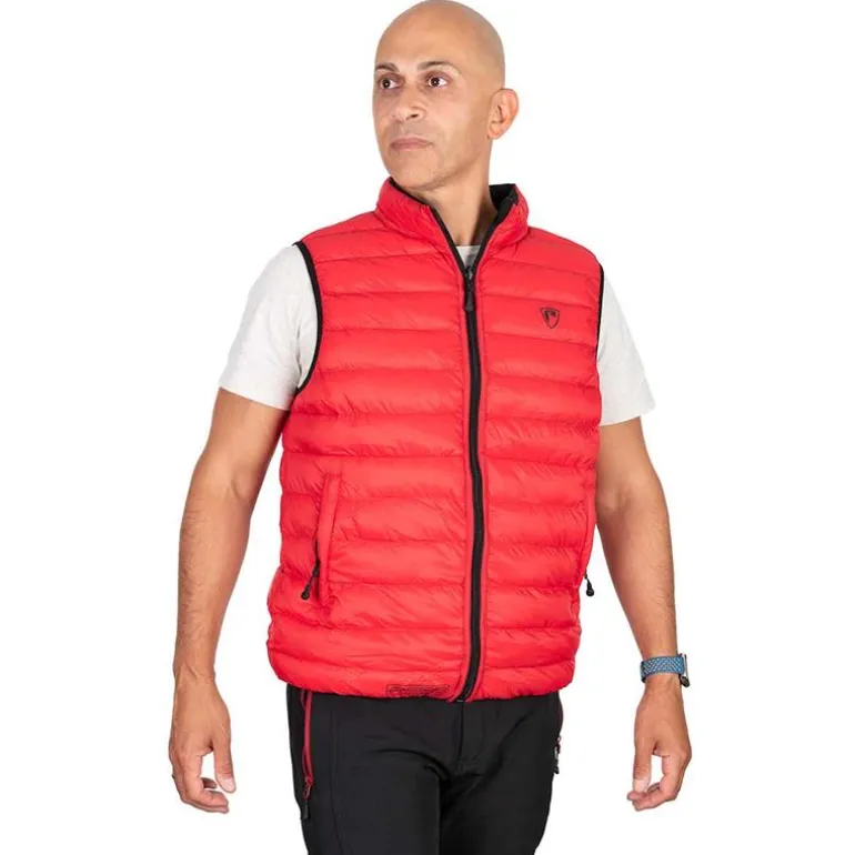 Veste Sans Manche Homme Fox Rage Pro Series Reversible Lightweight Quilted Gilet - Noir/Rouge