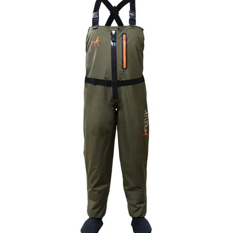 Devaux Wading|Wading^Waders Stocking Respirant Dvx Zip 400 - Olive