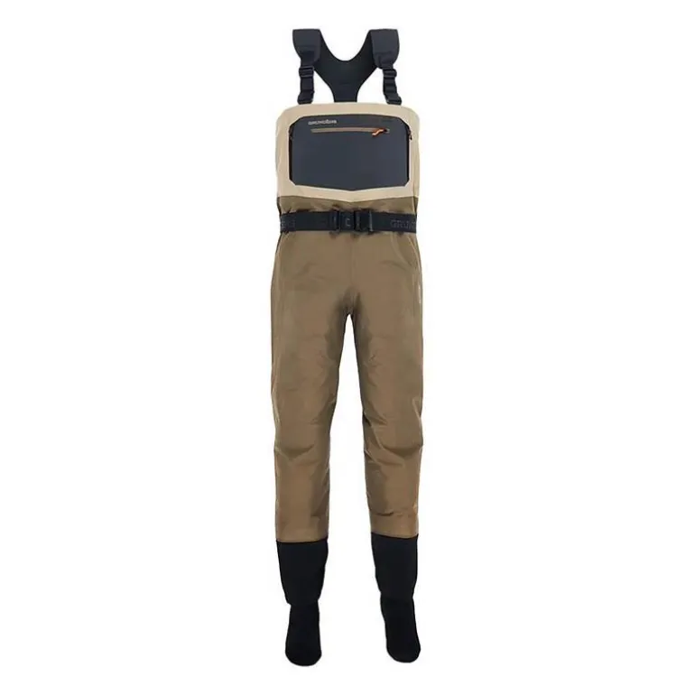 Waders Stocking Respirant Grundéns Boundary Stockingfoot Wader Stone/Otter